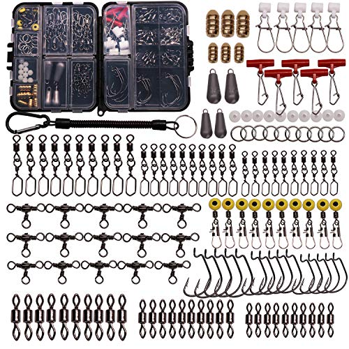 Fishing Accessories Kit with Hooks Bass Casting Sinkers