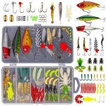 Freshwater Bait Tackle Kit for Bass Trout Salmon Fishing