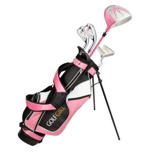 Girls Golf Set V3 with Pink Clubs and Bag