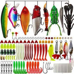 Fishing Lures Kit Set for Crappie Including Crank Popper