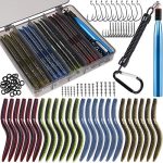 Bass Trout Worm Fishing Lure Kit