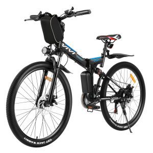 Folding Electric Mountain Bicycle Adults 26 inch E-Bike