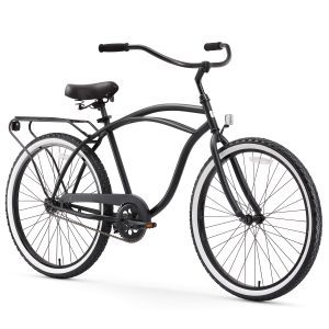 Single-Speed Beach Cruiser Bicycle Black Seat and Grips