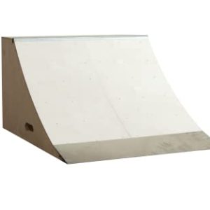 OC Ramps Quarter Pipe - 2' Tall x 3'  - Ideal for Skateboards, BMX Bikes, Scooters, and Inline Skates - Easy Storage in Garage