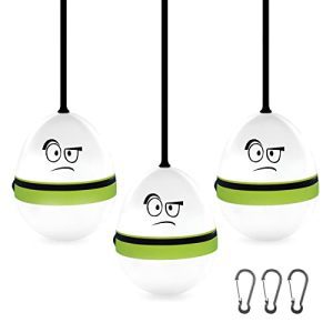 LED Tenting Lantern, 3 Pack Tenting Lights Bulbs, 3 Lighting Modes, Moveable Lanterns Battery Powered Led for Emergency lamp Tenting Gear and Tools Clip Hook.