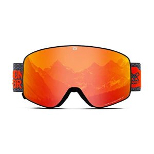Premium Ski Goggles with Interchangeable Lens for Unobstructed Views