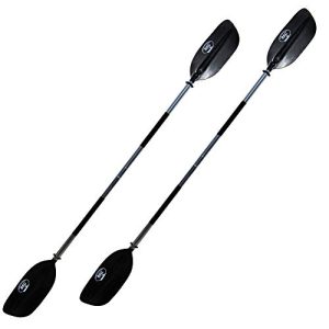 Pack of two BKC KP224 Kayak Paddle 86-Inch - 2-Piece Collapsible Heavy Obligation Light-weight Kayak Paddle with Anti-Slip Grips (Set of two).