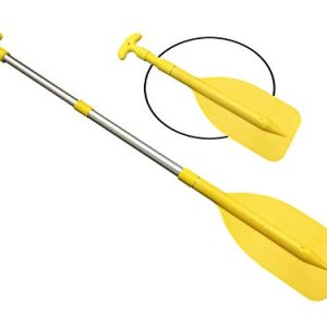 Yellow Telescopic Aluminum Mini Oar Paddle