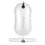Buoy Float, Swimming Bubble Security Float with Adjustable Waist Belt for Open Water Swimmers, Triathletes, Snorkelers, Kayakers, Protected Swim Trainers, Clear.