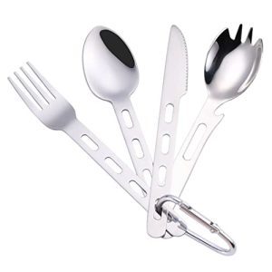 Outdoor Dining Mastery: 5-Piece Camping Flatware