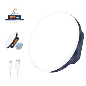 4000LM Rechargeable LED Camping Lantern with Power Bank - Ideal for Emergency and Outdoor Use