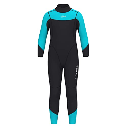 Hevto 3mm Wetsuits Boys & Ladies Again Zip Thermal for Swimming Children Youth Teen Browsing Snorkeling SUP Preserve Heat Full Neoprene Moist Go well with (K02-Blue, 16).