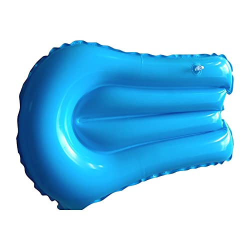 Blue Wave Inflatable Surfboard - Strong Color Anti-Leakage 55x40cm Portable Pool Float for Summer Water Fun.