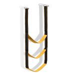 Portable 3-Step Boat Rope Ladder - Extendable Boarding Step Ladder for Fishing Boats, Inflatable Boats, Kayaks, Pontoons, Motorboats, and Canoes.
