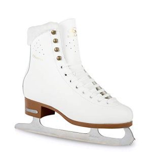 Women's Figure Ice Skates - White, Adult Size 7.5