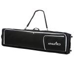 Padded Snowboard Bag With Wheels - Journey Bag for Single Snowboard and Snowboard Boots (Black, 157 cm).