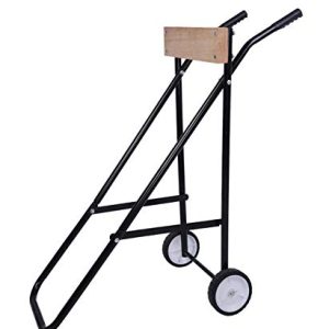 220lb Outboard Boat Motor Stand Show Service Cart Dolly Storage for Most 30 HP Small to Medium Boat Engine.
