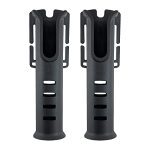 Belt Rod Holder, 2 Pack Moveable Waist Belt Fishing Rod Holder, Adjustable Pole inserter Fishing Rod Equipment for Surf Kayak Outside Fishing (Black).