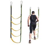 5 Step Boat Rope Ladder, Moveable Boat Ladder, Foldable Extension Security Fishing Ladder for Yachting Kayak Sailboat.