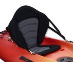 Marine Adjustable Straps Black Grey Padded Deluxe Kayak Seat Removable Storage Again Backpack Bag Canoe Backrest Assist Cushion Sit On High Fishing Brass Clips Canoeing Kayaking Rafting.