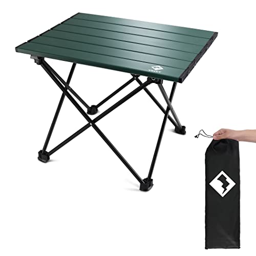 Transportable Tenting Aspect Desk, Ultralight Aluminum Folding Seashore Desk with Carry Bag for Outside Cooking, Picnic, Camp, Boat, Journey.