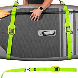 Gradient Health Kayak Paddle Board Service (Inexperienced)/Surfboard Straps: The Ultimate Hands-Free Paddleboard Carrying Solution