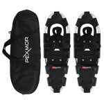 25'' Light-weight Snowshoes for Males Girls Youth Children, Aluminum Alloy Terrain Snow Footwear with Adjustable Nylon Bindings & Carrying Tote Bag for Snowshoeing Mountain climbing Climbing.
