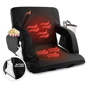 USB Heated Stadium Seat with Double Heat Mode - Stay Cozy While Watching Games
