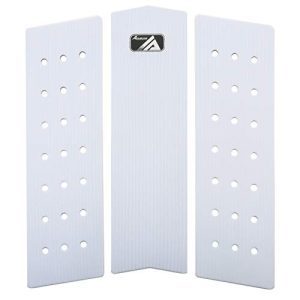 3 Piece Stomp Pad Surfboard EVA Traction Pad with 3M Adhesive Skilled Tail Pad/Applies All Boards - Surfboards, Shortboards, Longboards, Skimboards/Black White Blue.