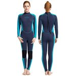 | Neoprene Full Body Diving Suit for Snorkeling, Surfing, and Rafting in Cold Water | Available in Small, Women's Black