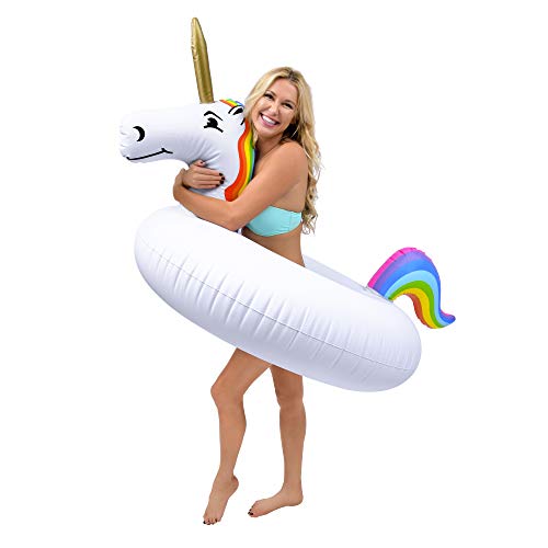 Make a Splash with the GoFloats Unicorn Pool Float - Perfect for Adults and Kids of All Sizes!