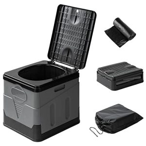 Stay Prepared for Any Outdoor Adventure with Our Portable Camping Toilet - Folding, Adults-Sized, and Comes with a Carry Bag for Convenient Transport
