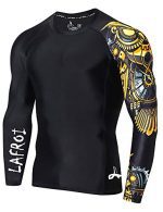 Elevate Your Performance: Men's XL Compression Rash Guard with UPF 50+ Sun Protection and Performance Fit - CLYYB Asym Time Manager.