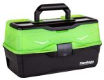 Get Organized and Reel in the Fun with the Flambeau Outdoor 3-Tray Basic Tray Tackle Box - Your Perfect Portable Tackle Organizer in Frost Green/Black!