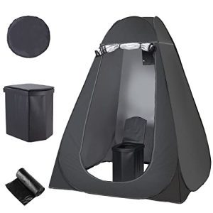 XL Portable Toilet with Pop-Up Privacy Tent