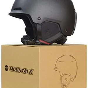 Ski Helmet in Obsidian Black - Safety-Validated