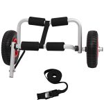 80KG Loading Capability Kayak Boat Service Tote Trolley Cart, Kayak Canoe Service, Foldable Boat Kayak Dolly Tote Trolley Transport Trailer Cart.