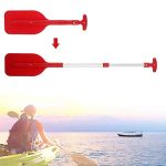 2PC Boat Oars Telescopic Paddle Aluminum Kayak Paddles Adjustable Size Canoe Paddle with Anti-Slip Grips Emergency Telescoping Plastic Collapsible Boat Paddle for Kayak, Canoe, Inflatable Boat Dinghy.