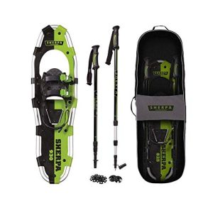 Conquer Winter Wonderland with Yukon Charlies Sherpa Snowshoe Kit - 8x25-inch Snowshoes for Adventurers up to 200 lbs