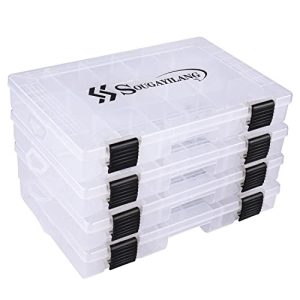 Get Organized with Our Fishing Tackle Boxes - 4-Pack of 3600 Clear Tackle Trays