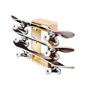 Skateboard Rack Show 3 Layer, Longboard / Deck Wall Mount Holder