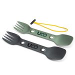 Camp with Ease - 2 Pack Utility Spork Camping Spoon-Fork-Knife Utensil for the Perfect Outdoor Adventure.