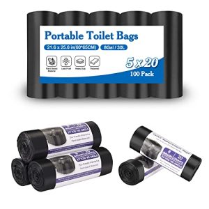 100 Eco-Friendly Camping Toilet Bags - Disposable