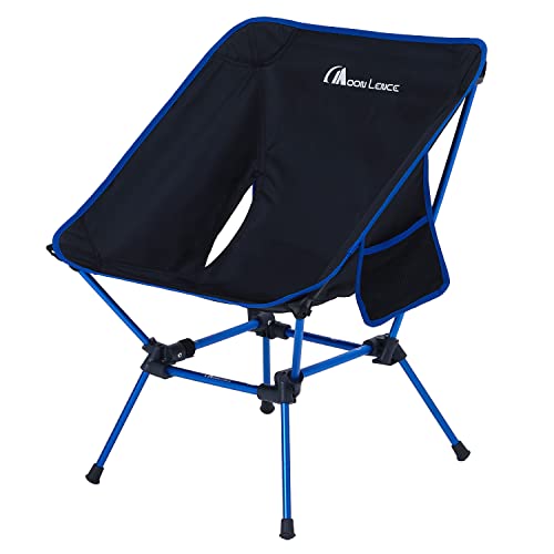 Compact and Portable Backpacking Chair - Heavy Duty and Packable with Side Pockets for Camping, Hiking and Outdoor Adventures