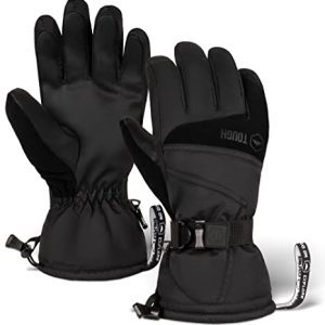 Ski & Snow Gloves - Waterproof Insulated Winter Snowboard Gloves for Snowboarding, Snowboarding suits Males & Ladies - Chilly Climate Gloves w/ Wrist Leashes, Thermal Insulation & Artificial Leather-based Palm.