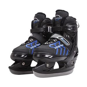 with 4 Size Options for Youth and Beginners - Black Blue - Sizes (4-7) Child's/(6-8) Women's/(5-7) Men's.