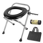 Upgraded Stainless Steel Portable Toilet for Camping
