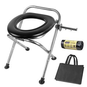 Upgraded Stainless Steel Portable Toilet for Camping