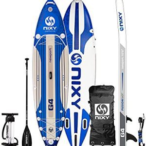 Aquatic Adventures with the Versatile 10'6" All-Round Inflatable SUP Kit - Includes Carbon Hybrid Paddle