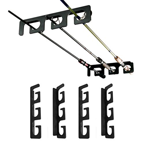 Ceiling Rod Rack Fishing Rod Rack Storage for Ceiling or Wall-Extremely Sturdy Sturdy Weatherproof Indoor and Outside Use, Holds 6 Rods.